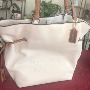 Coach Andy Tote - off white